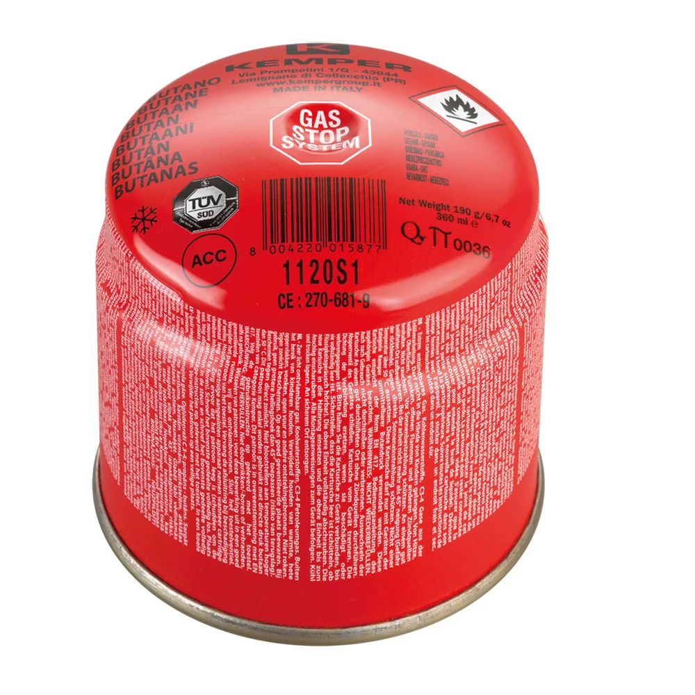 190 GR пирсинг бутановый газовый картридж с системой остановки газа