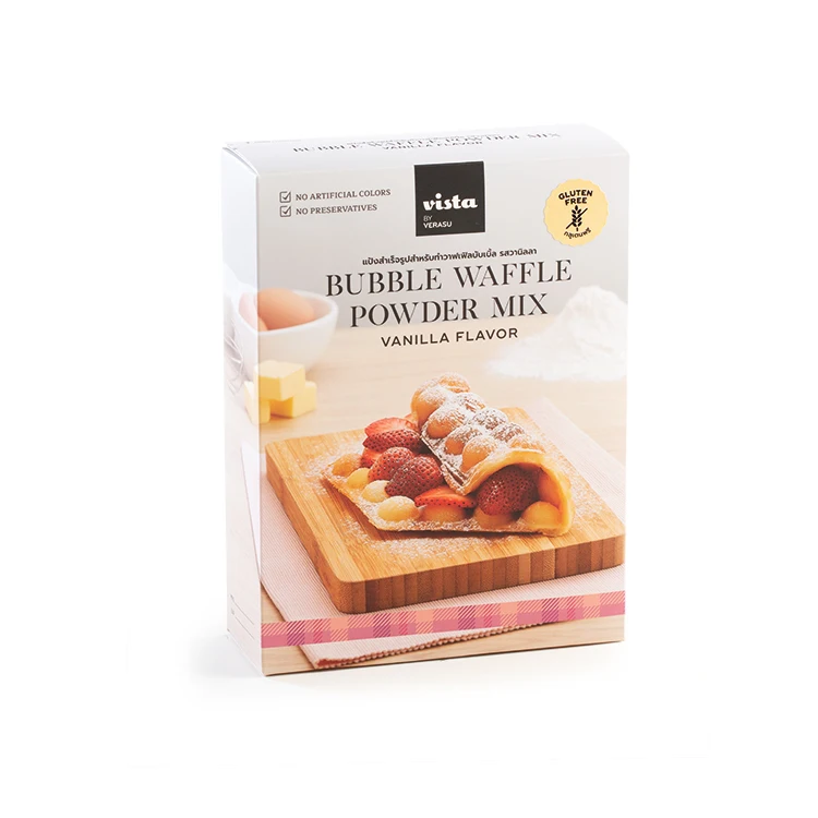 
Wholesale Custom Waffle Mix Tasty Quick Bubble Waffle Powder Mix Vanilla Flavor Gluten Free 