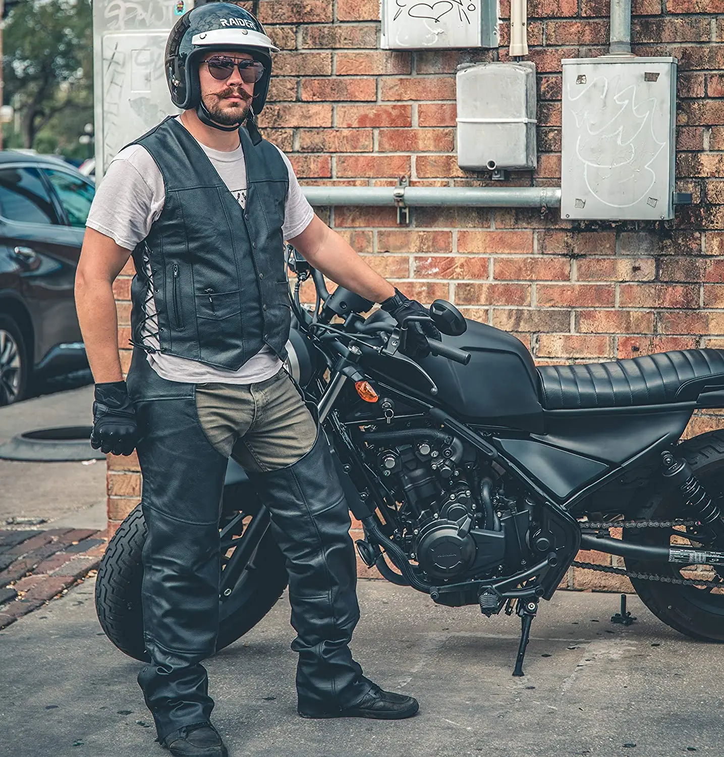 Best unisex warming leather motorcycle vest without hoodie for men and women