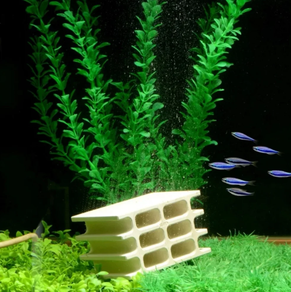 Коричневая Керамическая Треугольная колонна размеров S, пещера Pleco для рыб, креветок, приют для разведения, декоративное украшение для аквариума, подставка для крышек