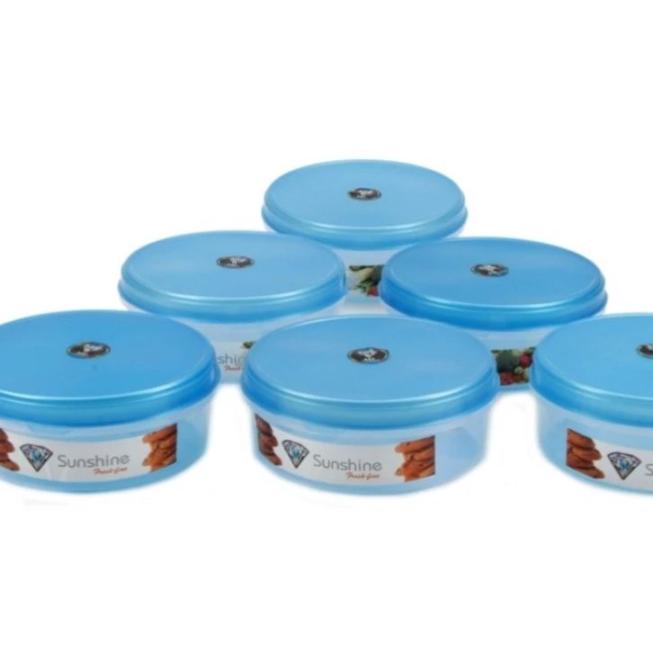 
New model direct factory round plastic 1.5Liters box with Lid for Indoor/Outdoor 