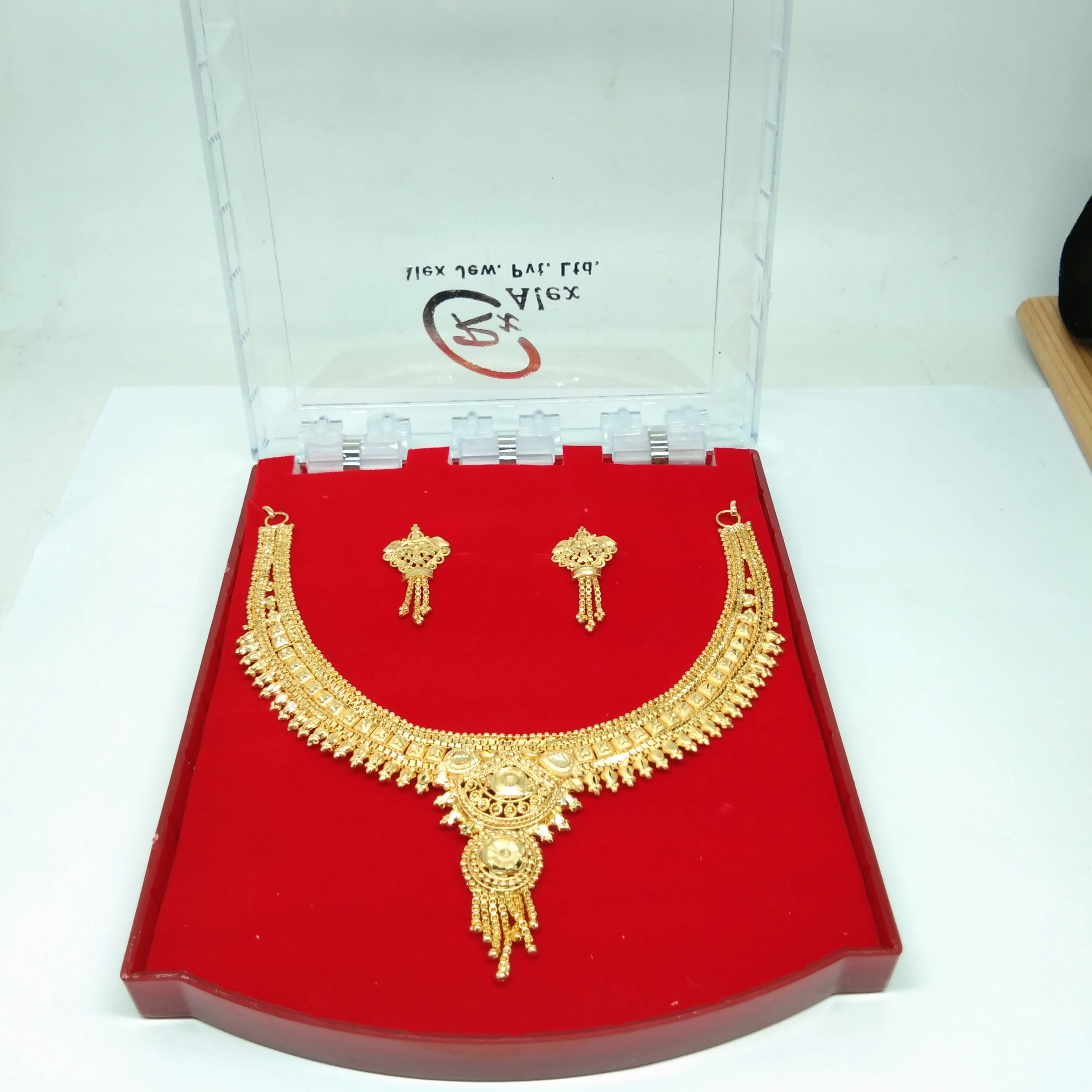 1 Gram Gold plated Forming Necklace set for women&girls