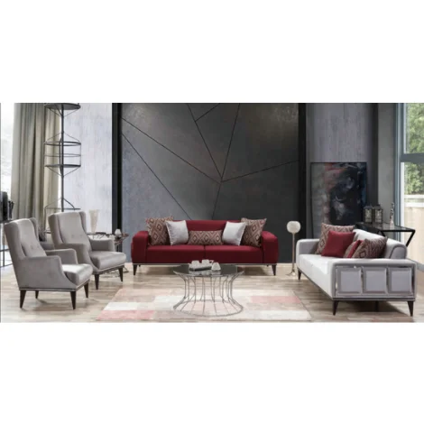 Suphi Roma Collection Hotsale Sofa Set Living Room Furniture  Modular Design Beige Chesterfield Top Quality With Best Price