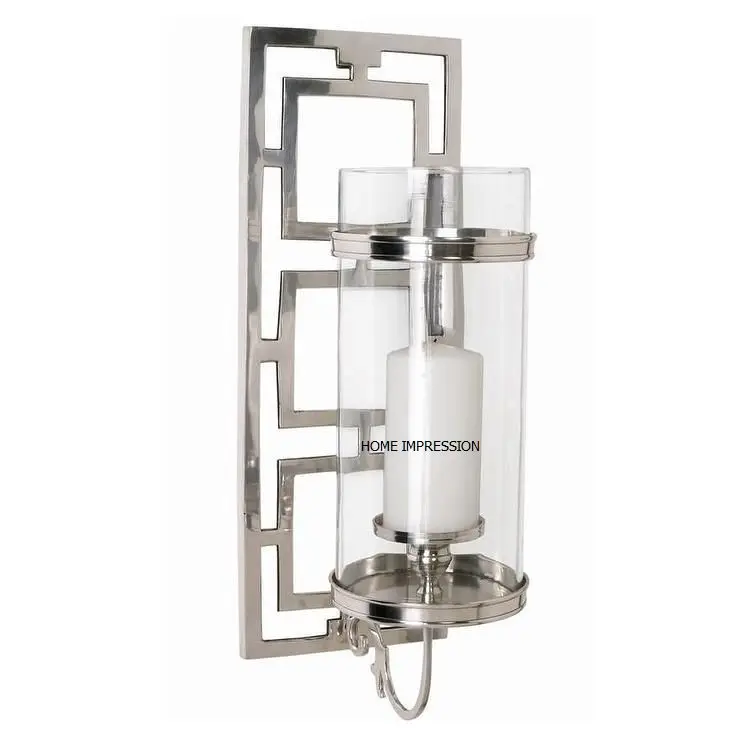 Wrought Iron Floor Standing Candle Holder Wall Tea Light Stand Brass Antique Wall Tealight Leaf Candle Holder Affordable Price