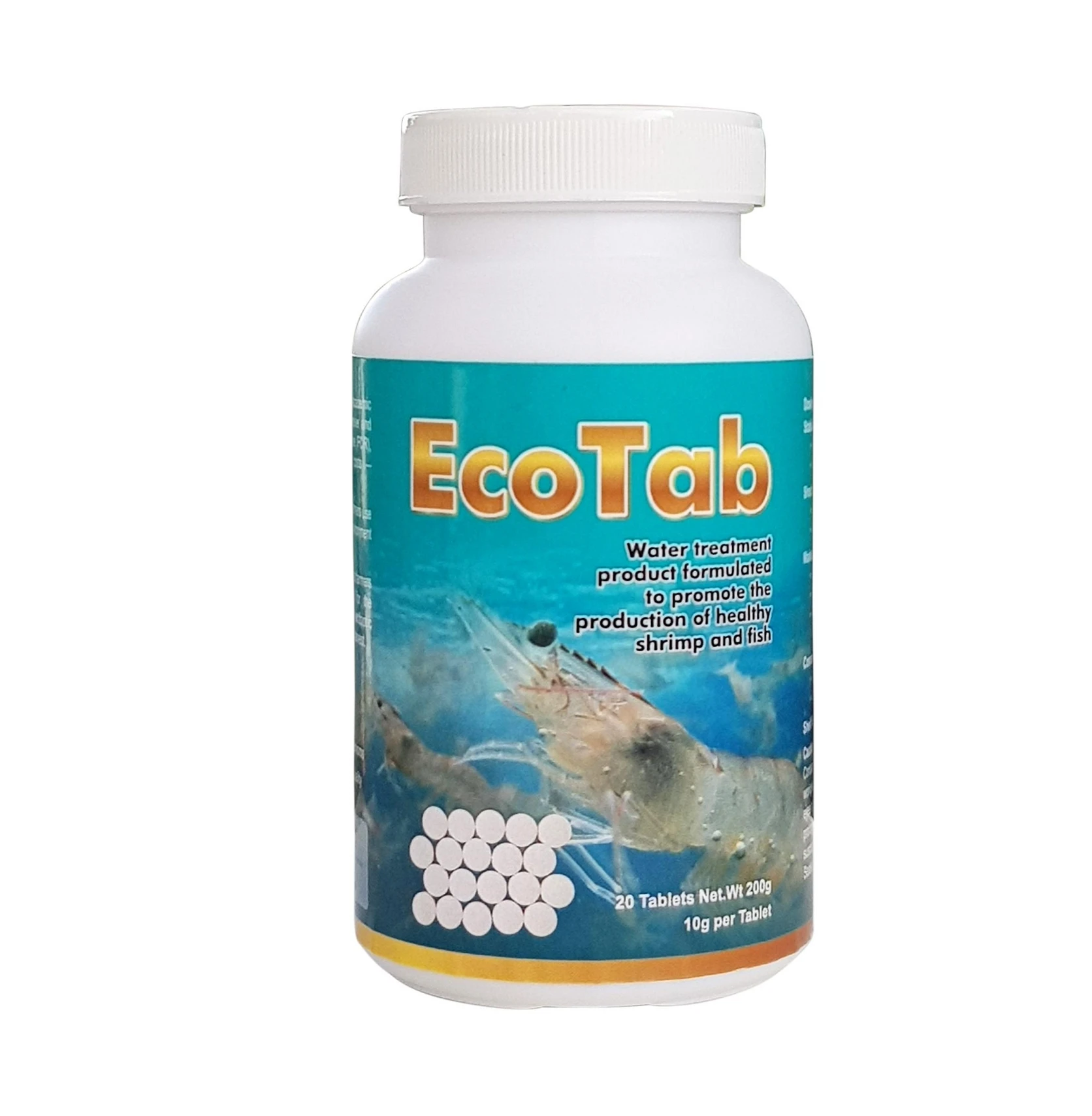 
EcoTab - 10 Tablets - 10 Gram Per Tab - Microbiology Reduces Pond Sludge and Waste 