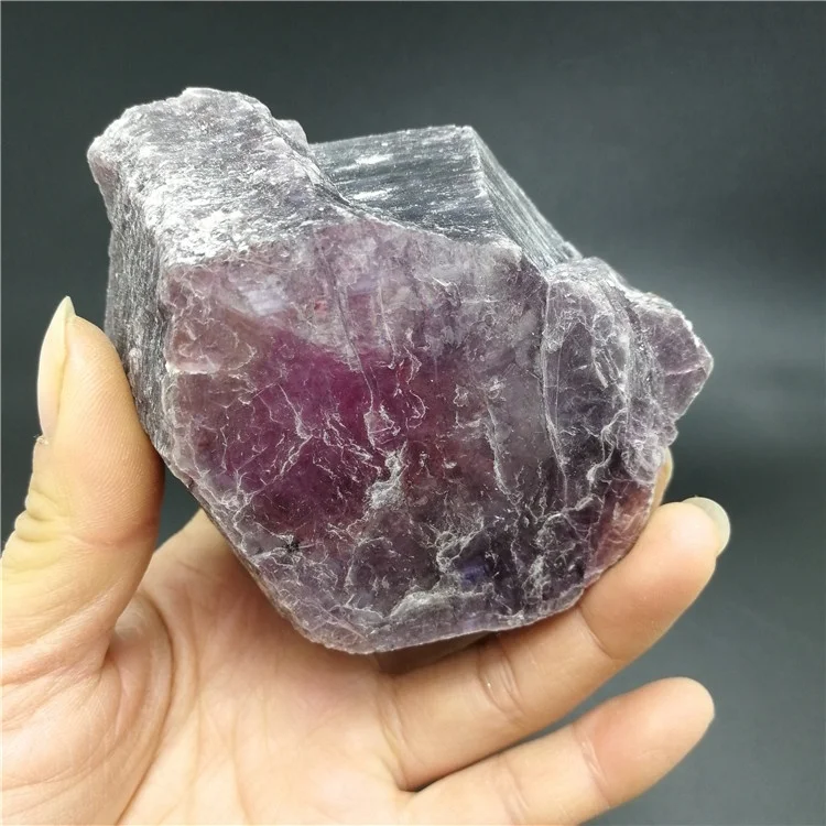 Wholesale High Quality Natural Mica Mineral Crystal Stone Specimen Purple Lepidolite Slice for Decoration