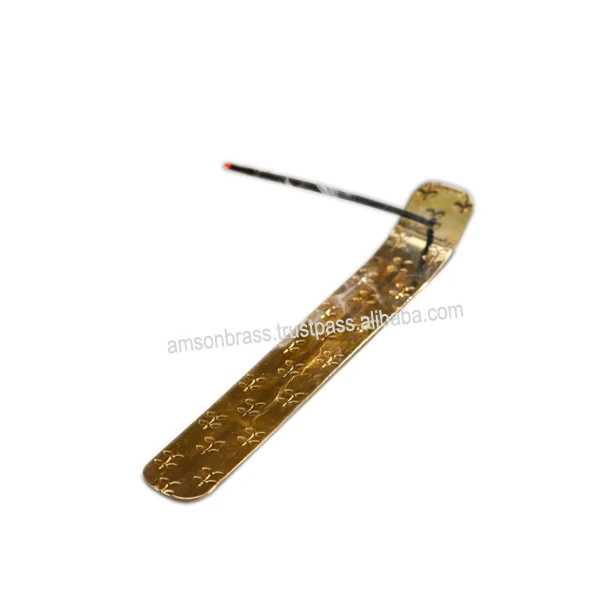  Бронзовая декоративная горелка для благовоний в форме листа