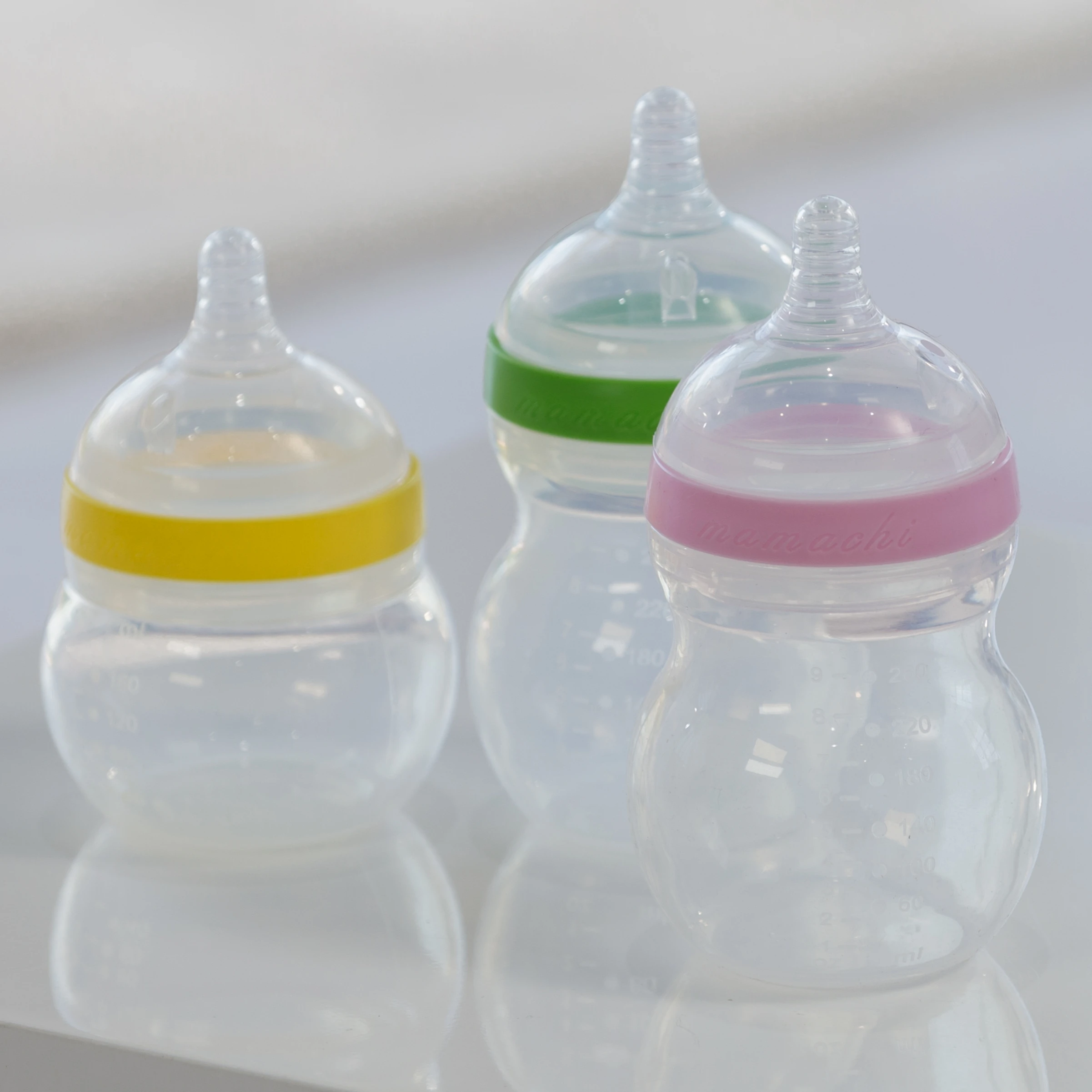 Korea 100% Silicone Rubber free from environmental hormone baby feeding milk bottle