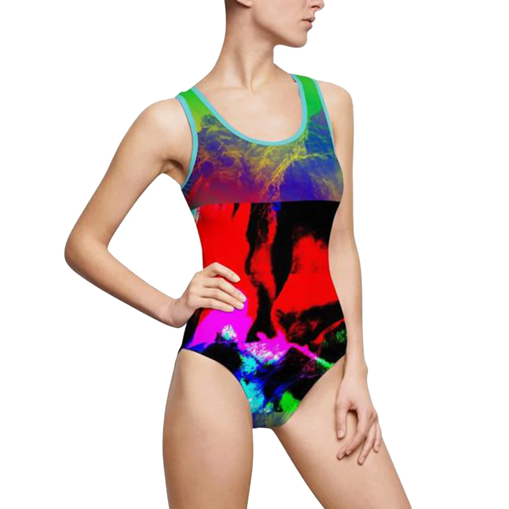 
Цифровой сублимационный Купальник для женщин, удобный купальный костюм с вашим собственным логотипом 