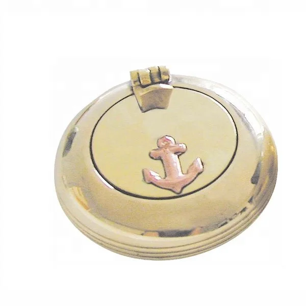 Brass Pocket Ashtray Anchor