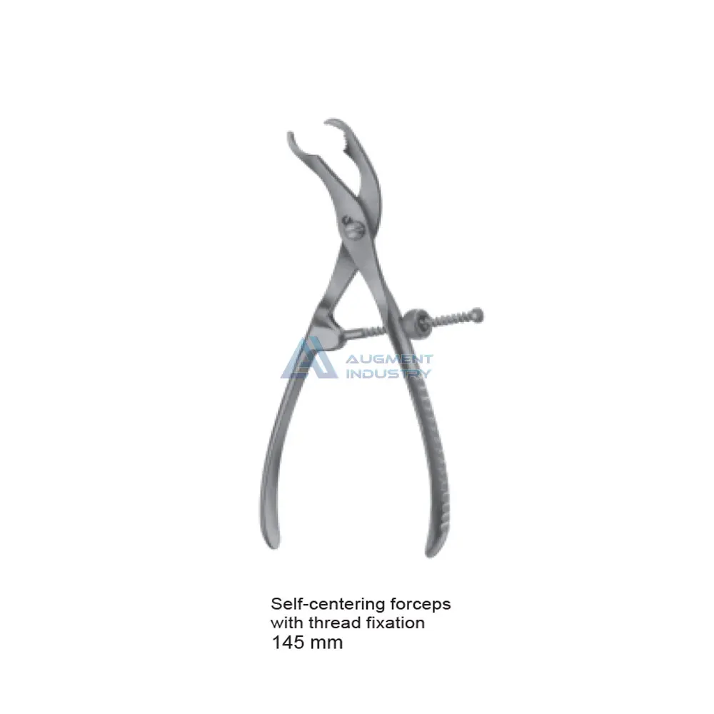 
Self Centering Bone Holding Forceps thread fixation 145MM for small fragments Stainless Steel orthopedic surgical instruments 