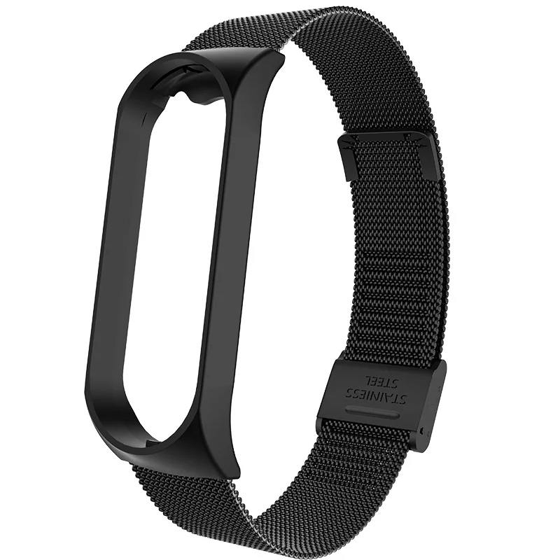  Mi Band 5 ремень Металическая цепочка из нержавеющей стали с Миланский Браслет Для Xiaomi mi ремешок совместим браслеты новый