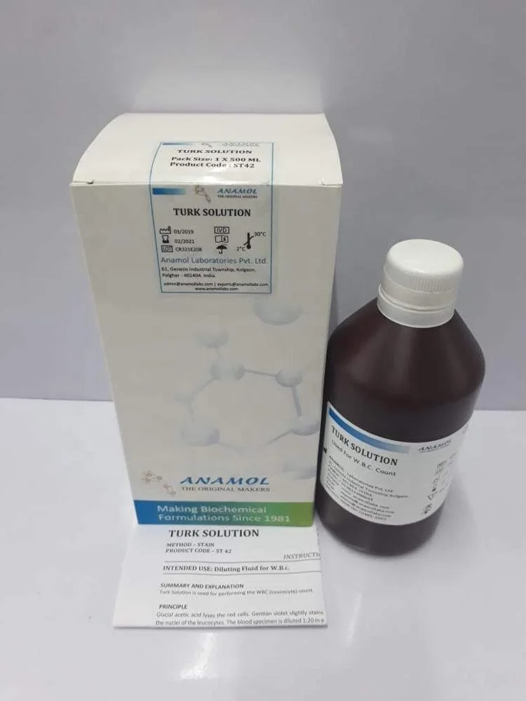 Laboratory Chemicals Turk Solution Semen Diluting Fluid
