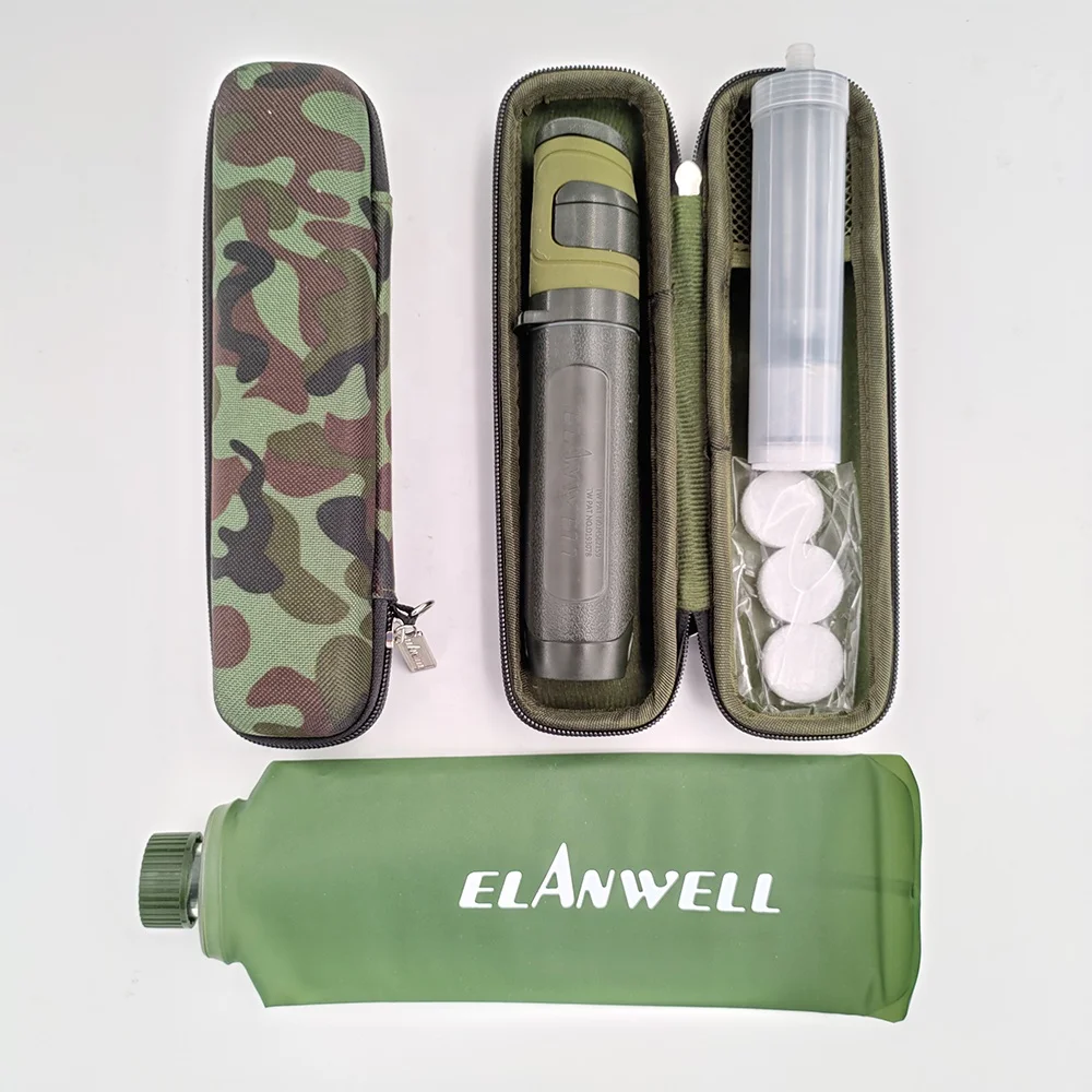
survival kit trekking outdoor water purifier 