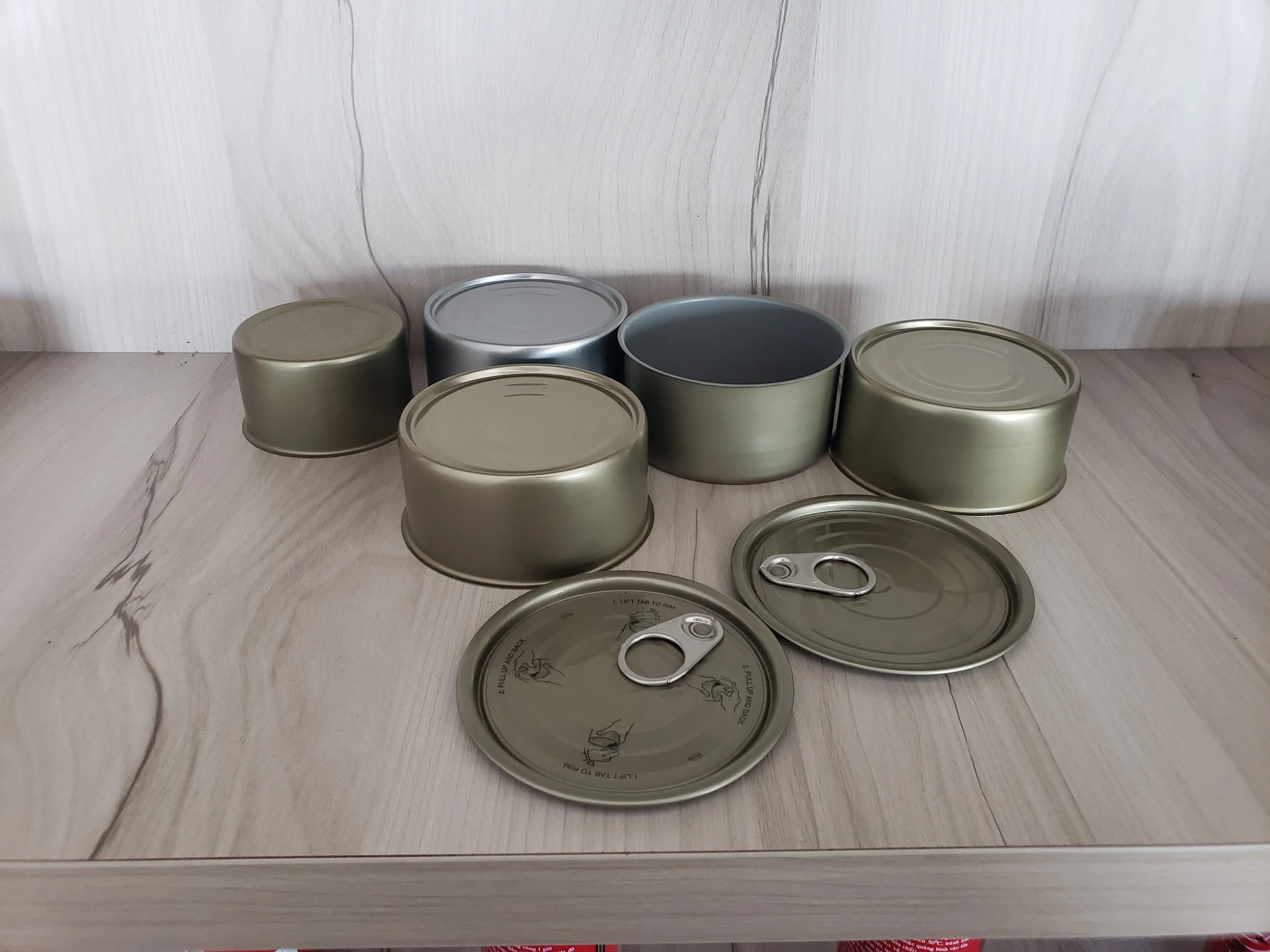 2 шт. стальные банки круглой формы без олова для консервов 4-6 видов цветов металлических материалов доставка во Вьетнам