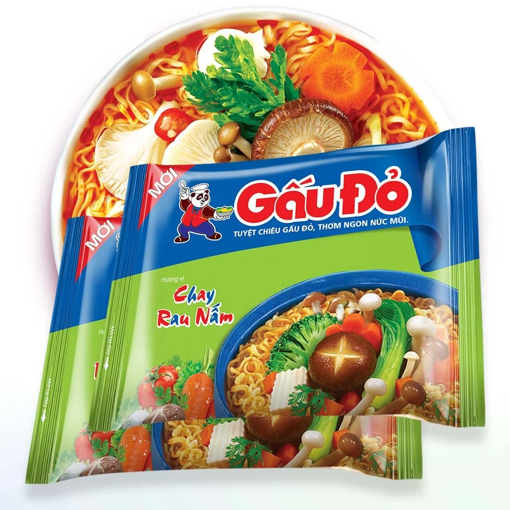 
Vietnamese delicious heathy and cheap Instant noodle with beef steak flavor 63gram (Halal) 