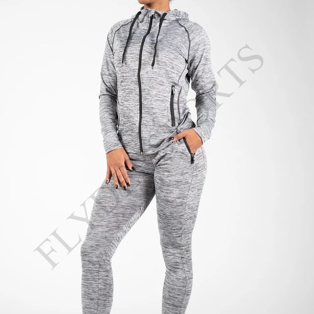 New Sports Fitness Jogger Set for Ladies Tracksuit 2 Pieces Jogging Set for Women