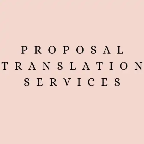 Proposal Translation  service written translation of German  English French AT BEST WHOLESALE PRICE MANUFACTURES IN INDIA (10000006971178)