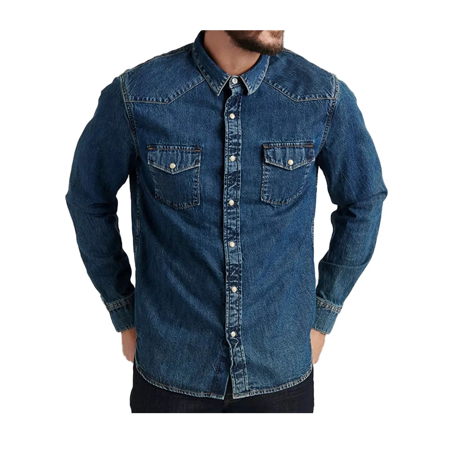 OEM Slim Fit ribbed style motor bike AA Protective kevlar Jeans shirts for Men, Moto denim shirts, Prime Protection