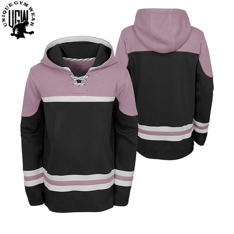 Худи для хоккея выполненное на заказ сублимированная профессиональная спортивная команда худи с шайбой унисекс