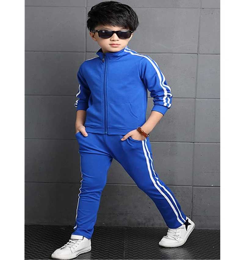Lovely nice custom made track suit boys kids tracksuit fitted tracksuit kids plain tracksuit
