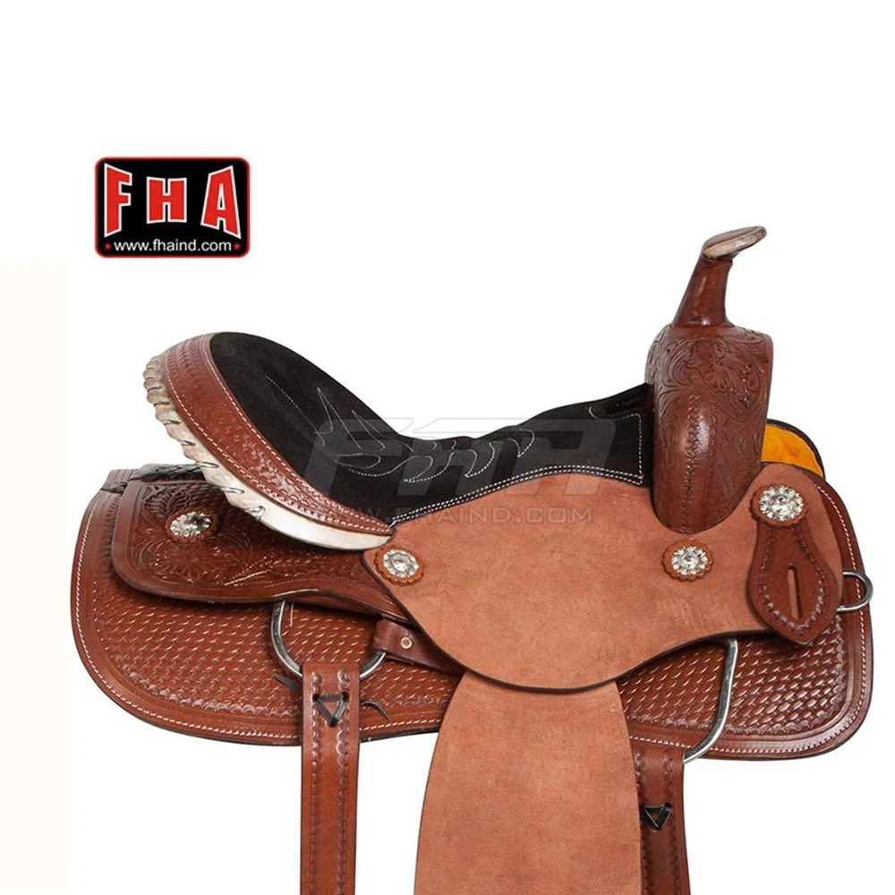Horse Riding Saddle  Full Set Horseback Riding Accessories Full Leather Saddle