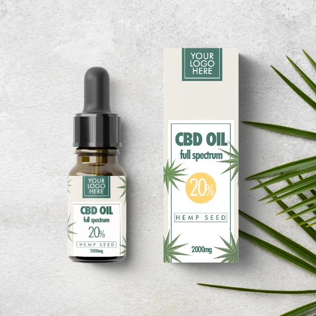  Масляные капли CBD полный спектр 20% - 2000 мг натуральная конопляная добавка для здоровья масло OEM индивидуальная Настройка вашего