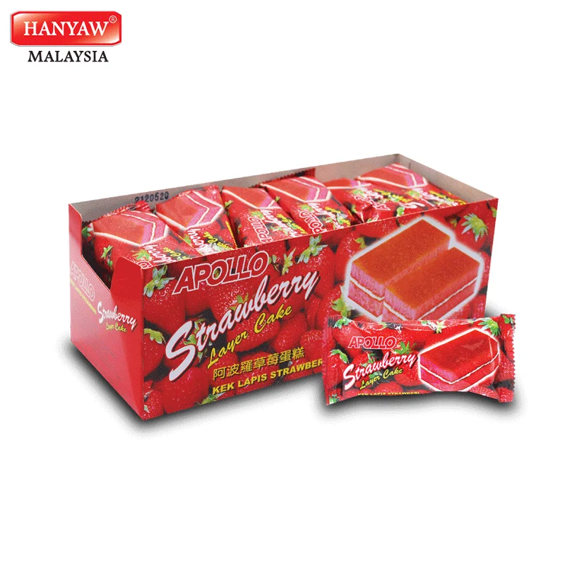 [Малайзия] Быстрая доставка + Halal Сертифицированный слой клубники Apollo 3060 (18 г x 24 шт. 12 коробок/картонная