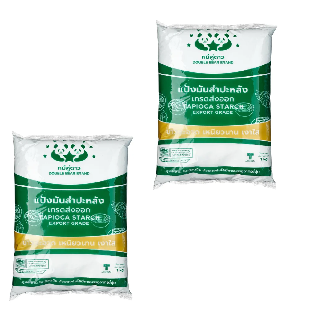 1kg  100% Thai Tapioca Starch Premium Export for Asian Recipes Of Savories, Gravies or Desserts like Taro Balls, Soups Sauce