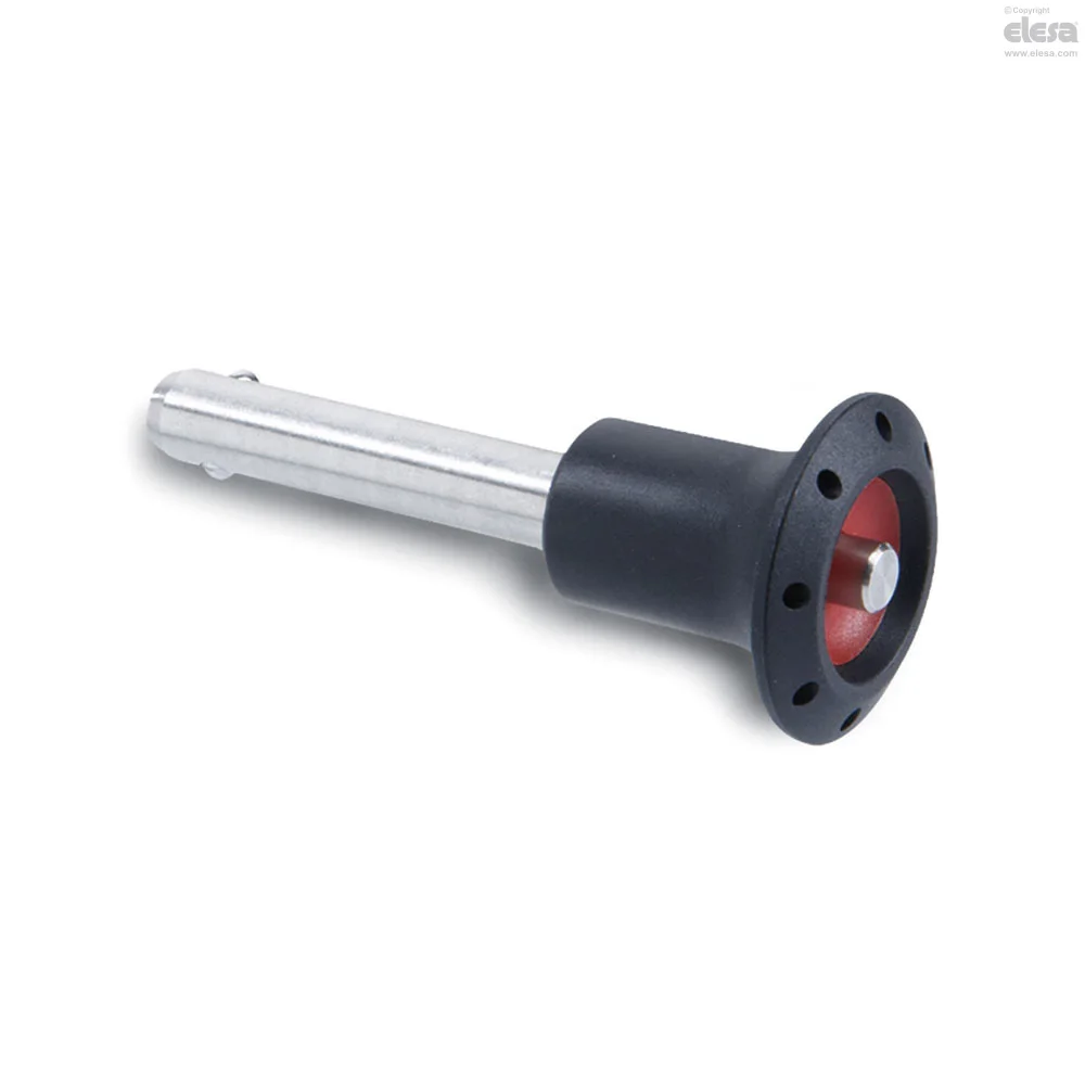 Silver spring loaded ball lock pin special latch