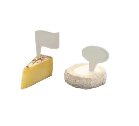 Porcelain Cheese Marker Flag Shape
