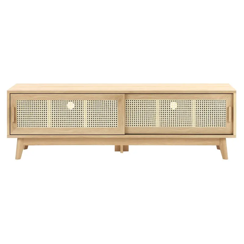 Modern Rattan TV Table Cabinet Stand Living Room Furniture