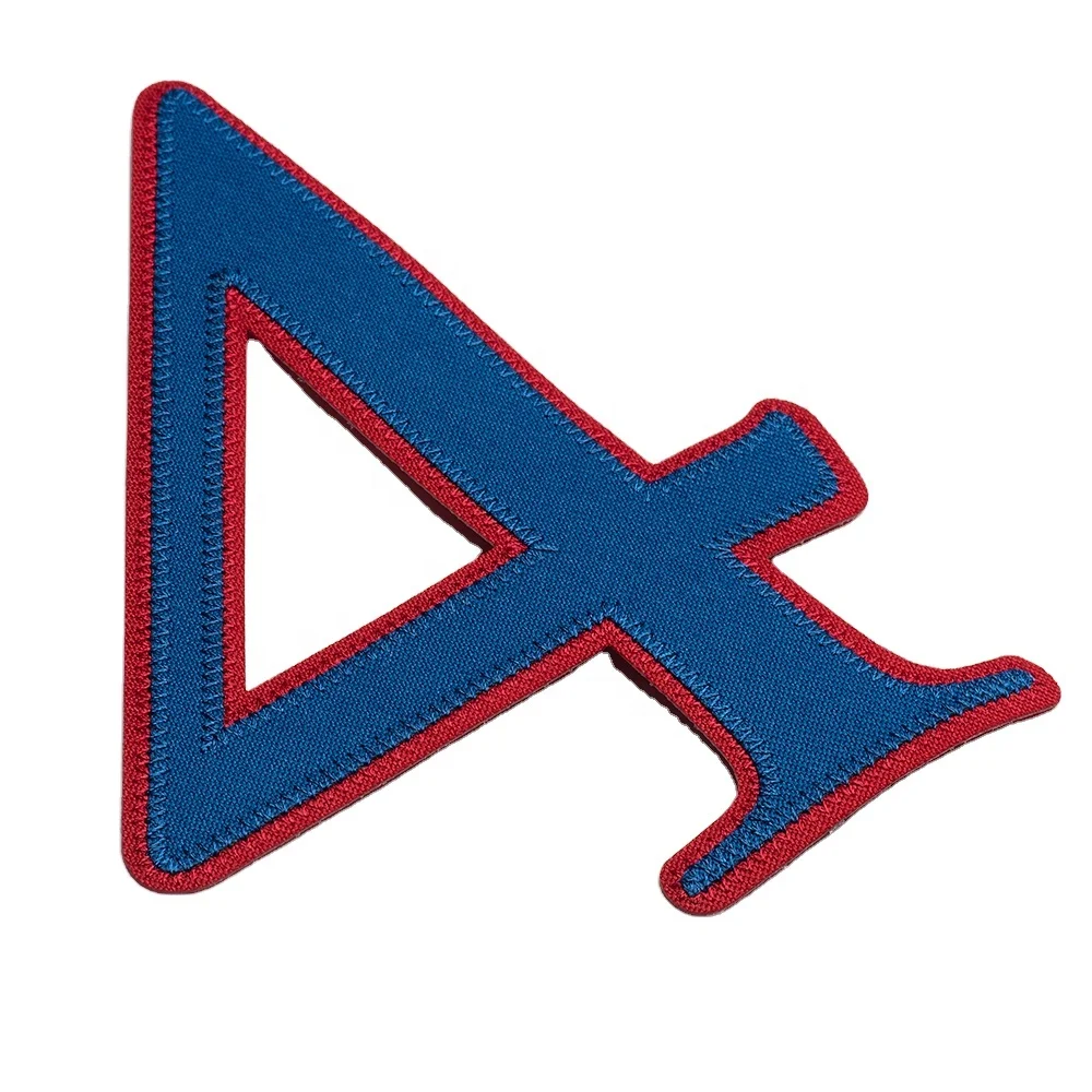 Custom Felt Iron On Applique Embroidery number and letter Patch felt embroidery for clothing