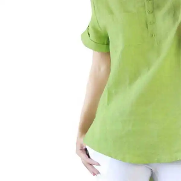  Длинные футболки для женщин в зеленом цвете большие размеры хлопковые женские