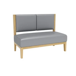 Foshan Factory Solid Wood Dining Chairs Restaurant Cafe Bench Sofa And Table Set