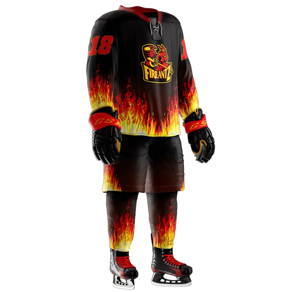  Custom Breathable Sublimation Printing Ice Hockey