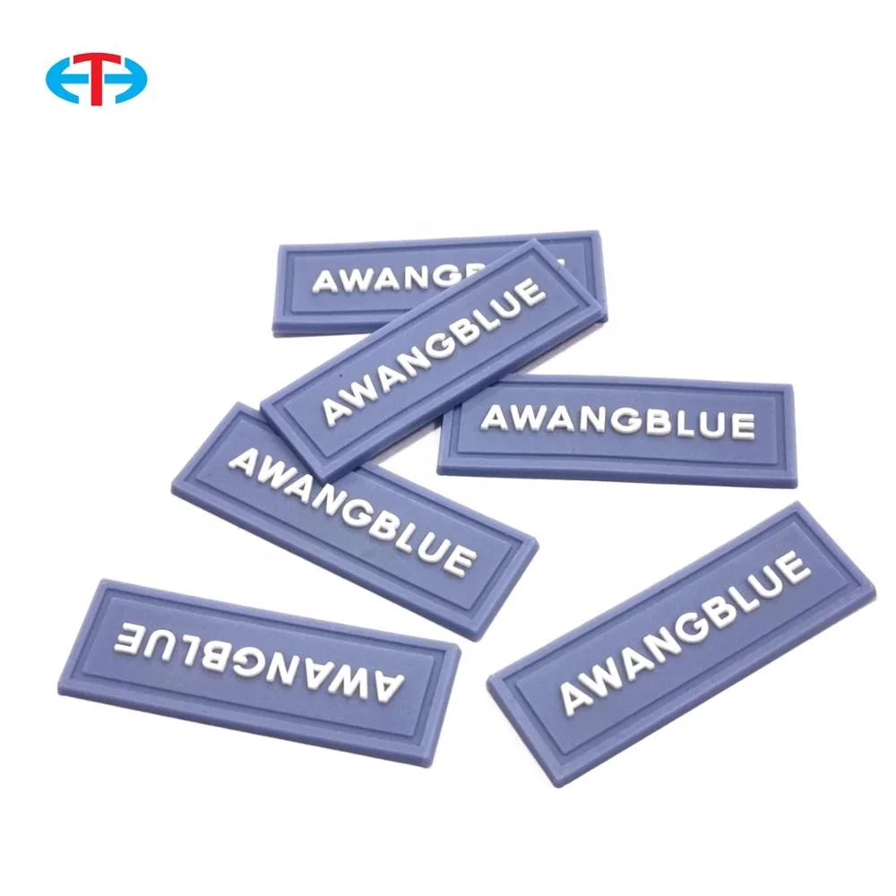 Custom PVC badge/custom silicone label/clothing PVC rubber patch  Label