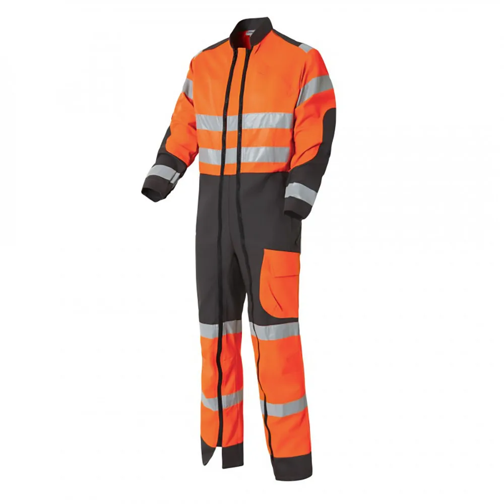 
Luk light double zip coverall Custom workwear full body safety working uniforms 