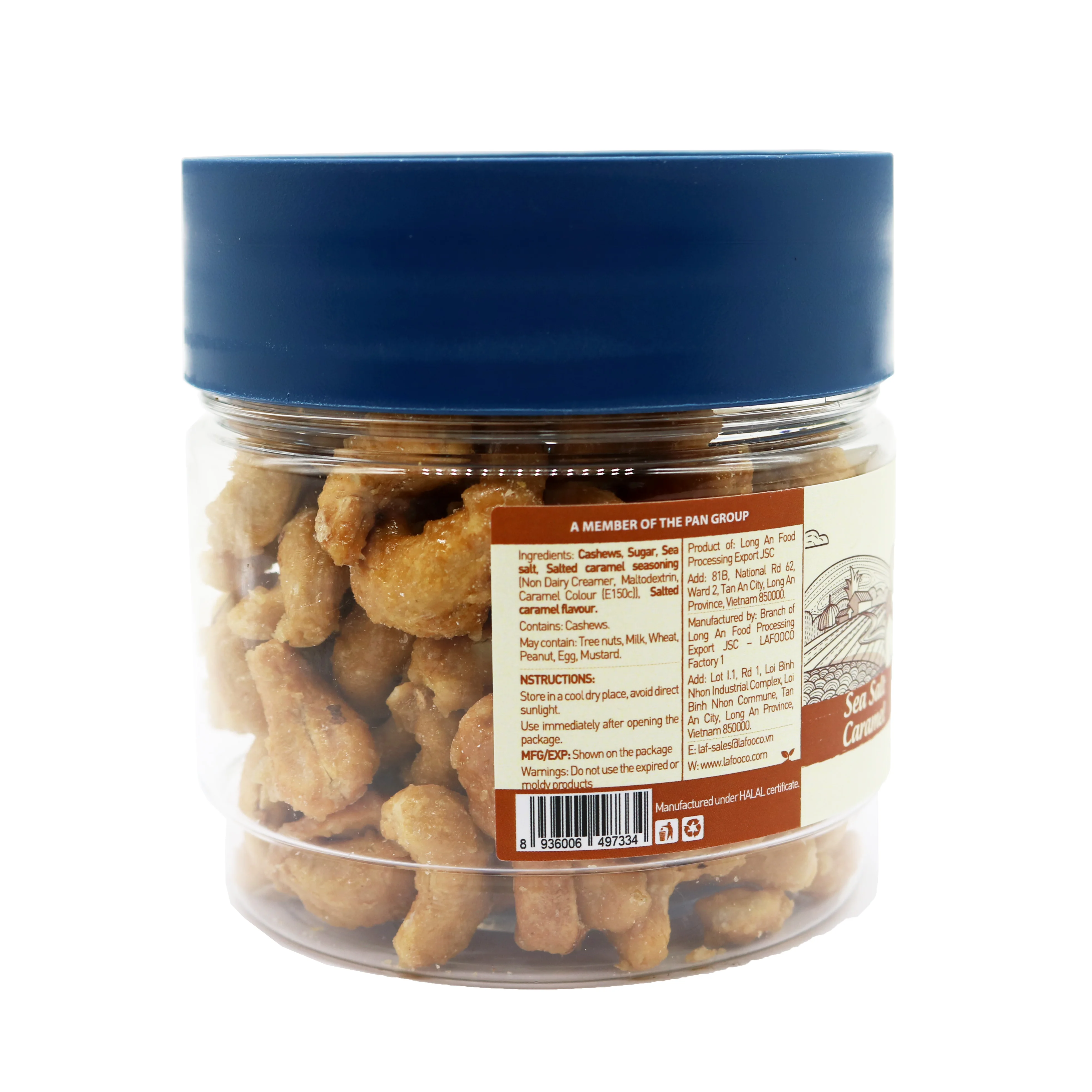 Морская соль карамельный 200 г Вьетнам жареный кешью здоровая закуска без холестерина