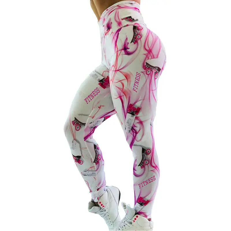 High waisted workout anti cellulite sport yoga pants leggings tights womens seamless leggings