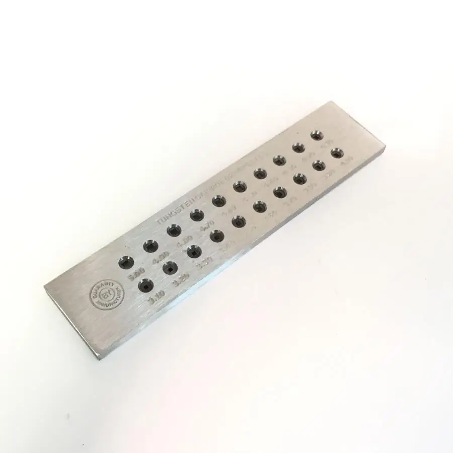 jewellery machine tool jewelry 206*46*6.6 SQUARE SHAPE DRAWPLATE YG6 SERIAL jewelry tool kit