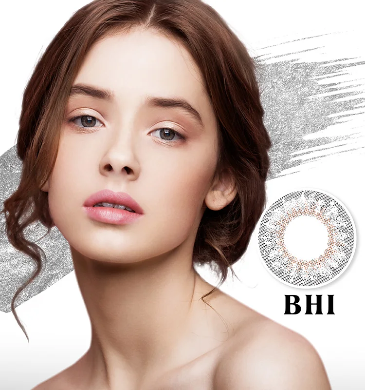 Natural Top Three Tone Gray Color Daily Contact Lenses