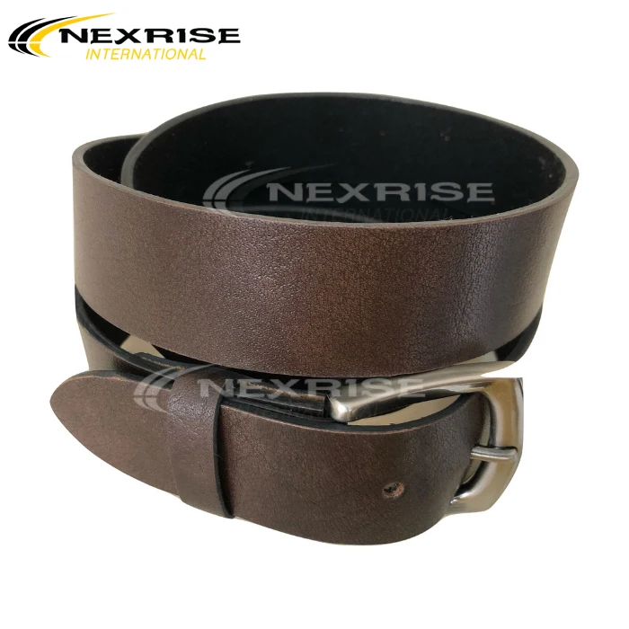 Brown Leather Belt- Luxury Genuine Cowhide Leather Waist Belt For Men Thick Brown Leather Belt