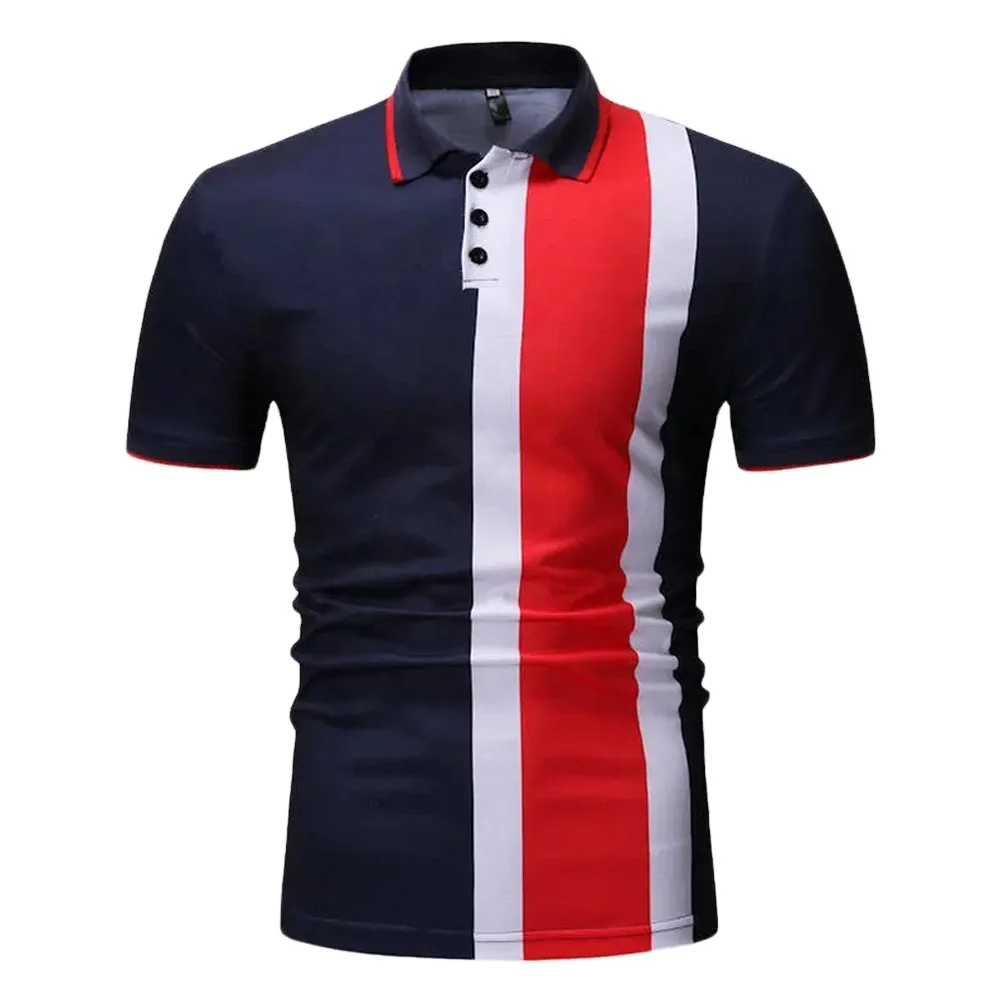 Short Sleeve Men Polo Shirts Customized Logo fabric 100% Cotton by Standard International