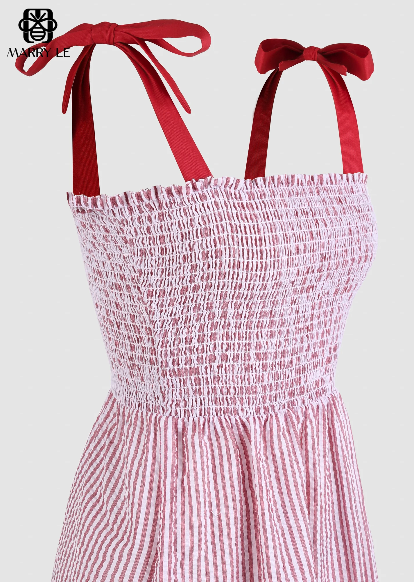 LOVELY RED STRAP DRESS FOR WOMEN street style clothing women wholesale women clothing OEM ODM Customized clothing - MD21