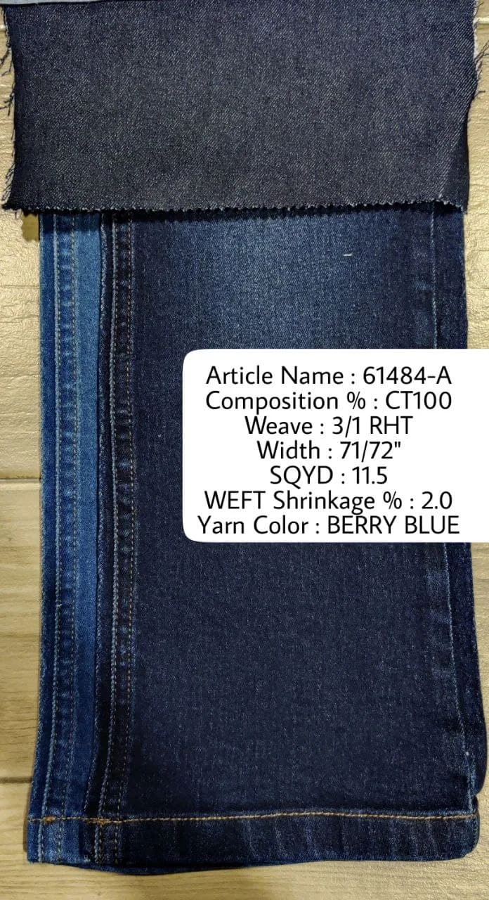 100% denim fabric for quality stitch and eco friendly fabric for Jeans and Denim apparels top quality cheap rate from India