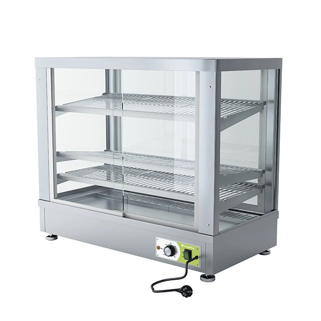 Restaurant Electric Hot Glass Food Warmer Display Showcase for Sale Warmer Display Showcase