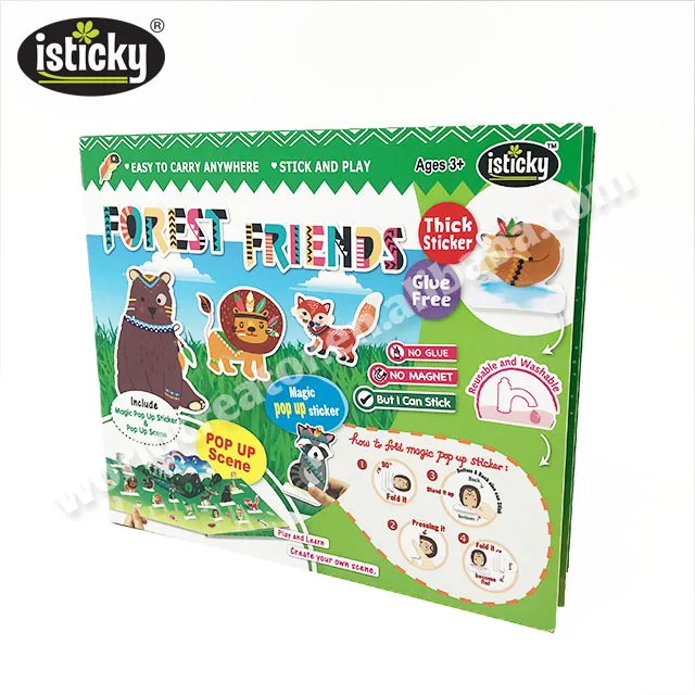 Forest 3D Books for children with TPR Sticker