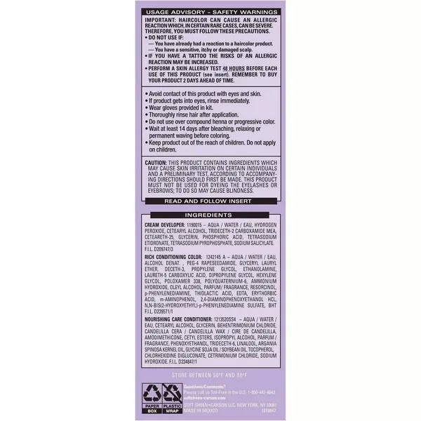 
Dark & Lovely Fade Resist Permanent Haircolor, 401 Hazelnut Brown 