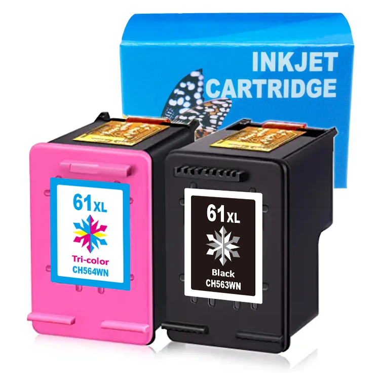 Uniplus 61 61XL CH563WN CH564WN Black Color Printer Ink jet Cartridge for HP Deskjet